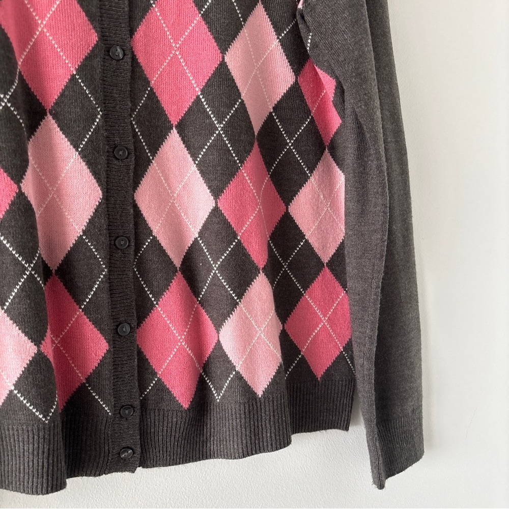 Croft & Barrow Argyle Cardigan Sweater - Picture 4 of 5